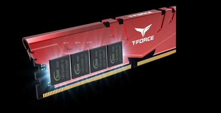 Pamięć Team Group Vulcan Z DDR4 32GB (2x16GB) 3600MHz TLZRD432G3600HC18JDC01 chipy pamięci