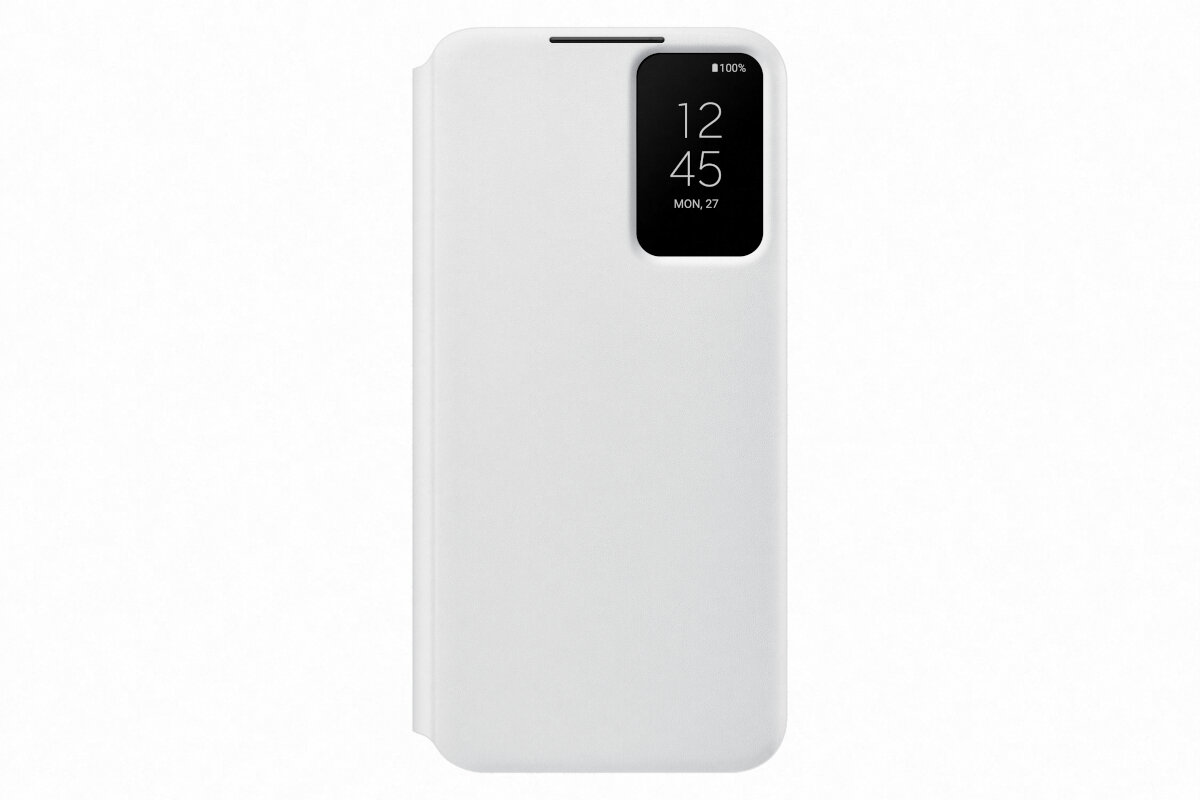 Etui Samsung Smart Clear View Cover (EE) do Galaxy S22+ White EF-ZS906CWEGEE frontem
