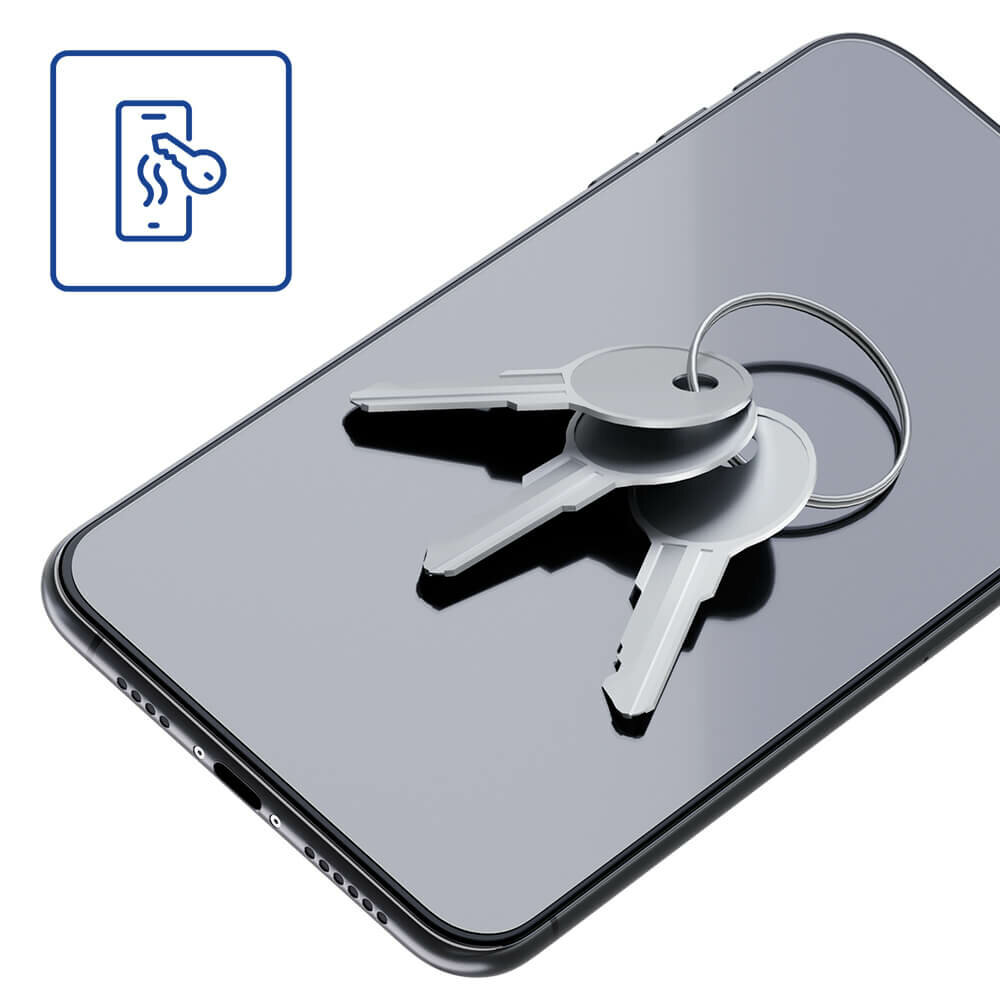 Szkło hybrydowe 3MK FlexibleGlass do Galaxy A32 5G klucze na ekranie telefonu