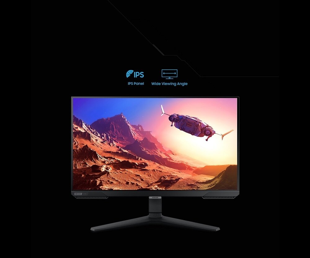Monitor Samsung Odyssey G4 27'  240Hz G-Syncwidok na monitor od frontu