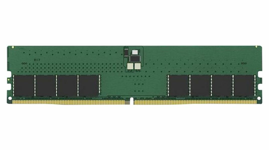 Pamięć RAM Kingston KVR48U40BD8-32 32GB DDR5 moduł widoczny frontem
