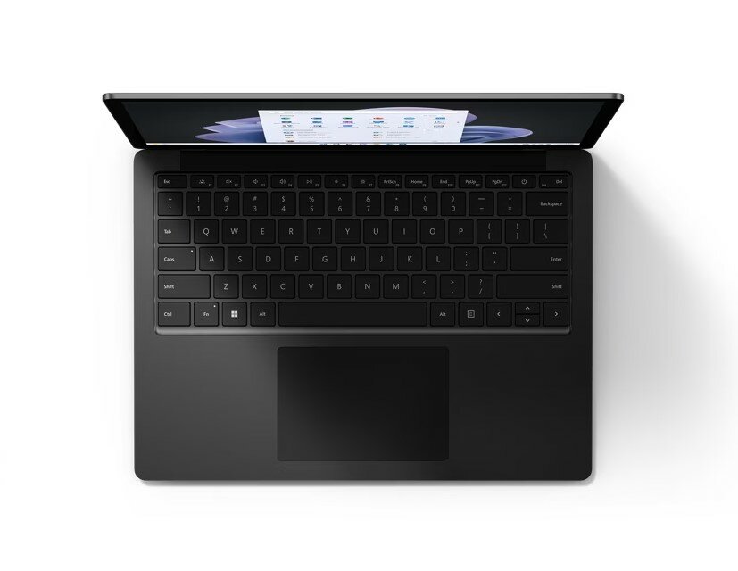 Laptop Microsoft Surface 5 15' i7/8GB/512GB/Win11 czarny widok od góry
