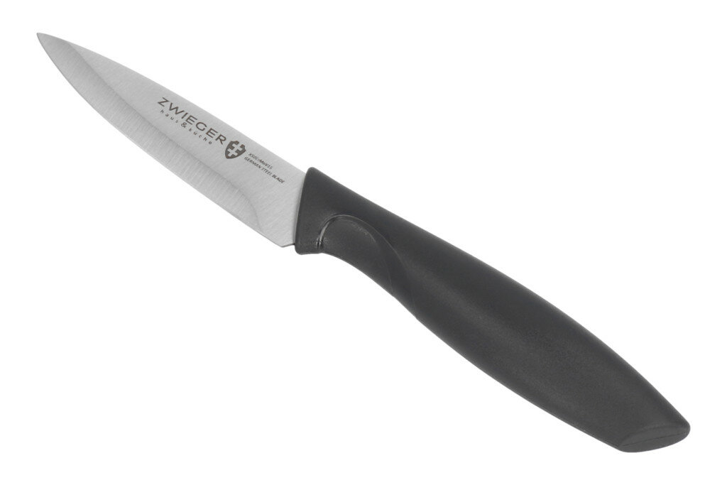 Nóż Zwieger Gabro do warzyw i owoców 9.5 cm pokazany nóż lewy skos