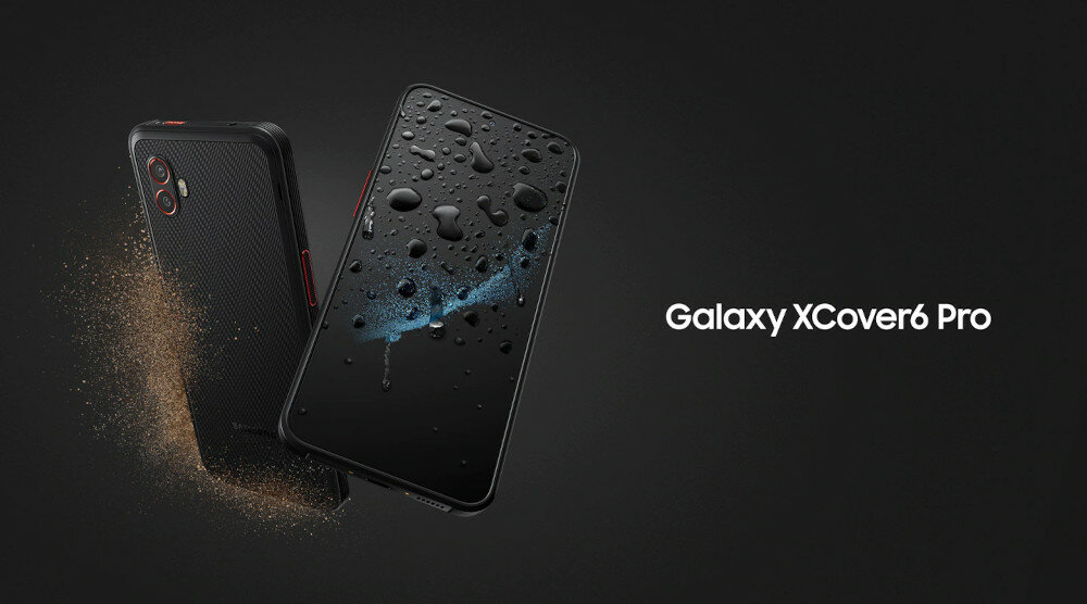 Smartfon Samsung Galaxy XCover6 Pro 6/128GB czarny piasek i woda na smartfonie