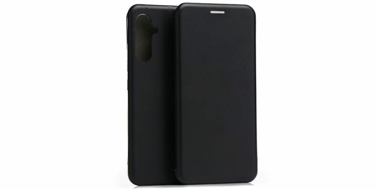 Etui Beline Book Magnetic Samsung A34 5G czarny widok frontu i tyłu etui