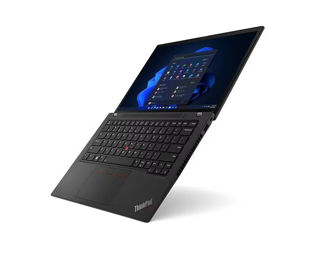 Laptop Lenovo ThinkPad T14 Gen 4 Ryzen 7 PRO 7840U otwarty pod skosem