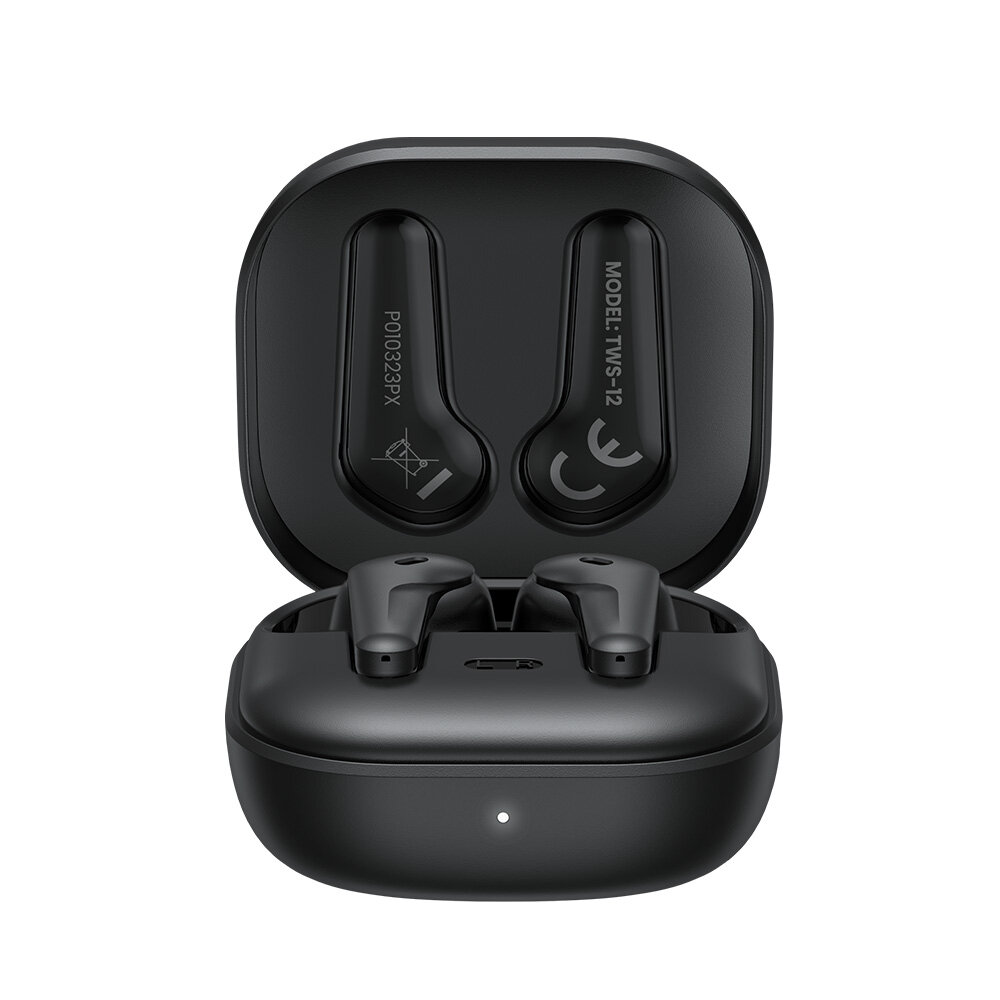 Słuchawki bezprzewodowe Savio TWS-12 Bluetooth grafika przedstawia słuchawki w otwartym etui