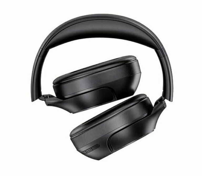 Słuchawki nauszne Awei A770BL czarne widok na złożoną konstrukcję