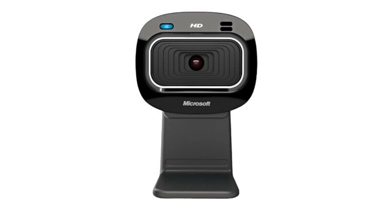 Kamera internetowa Microsoft Life Cam HD-3000 720p widok na kamerę od frontu