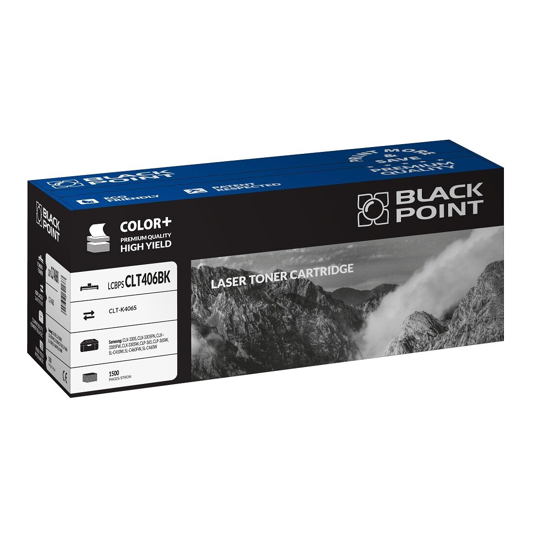 Toner laserowy Black Point LCBPSCLT406BK. Zastępuje Samsung CLT-K406S. Kolor: black. 