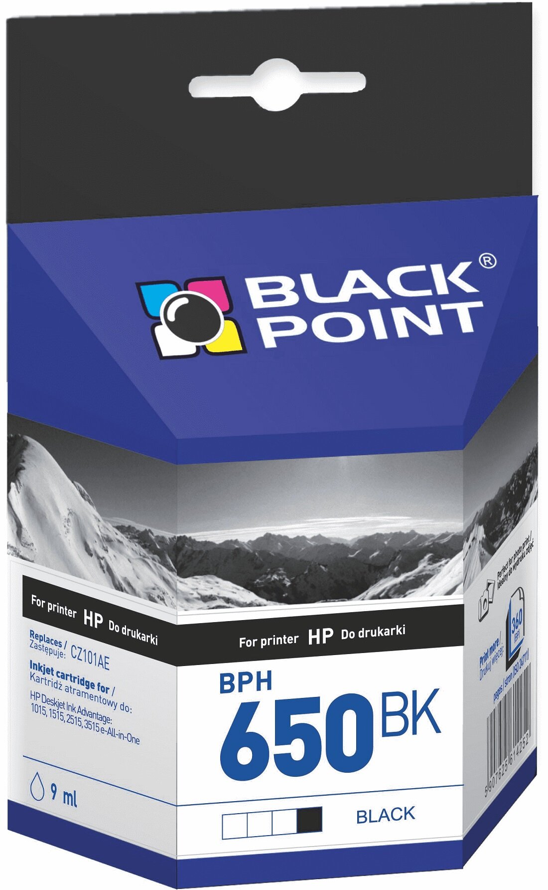 Tusz Black Point, zamiennik HP DeskJet CZ101AE BPH650BK