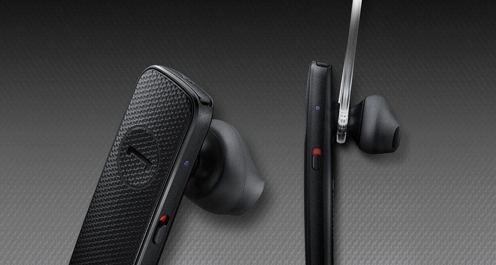 Słuchawka bezprzewodowa Samsung EO-MG920 EO-MG920BBEGWW widok na słuchawkę pod skosem w prawo i na słuchawkę od boku