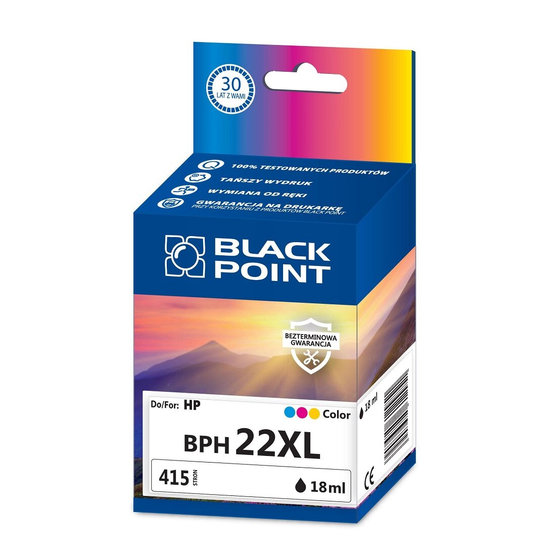  Kartridż atramentowy Black Point BPH22XL Kolor 