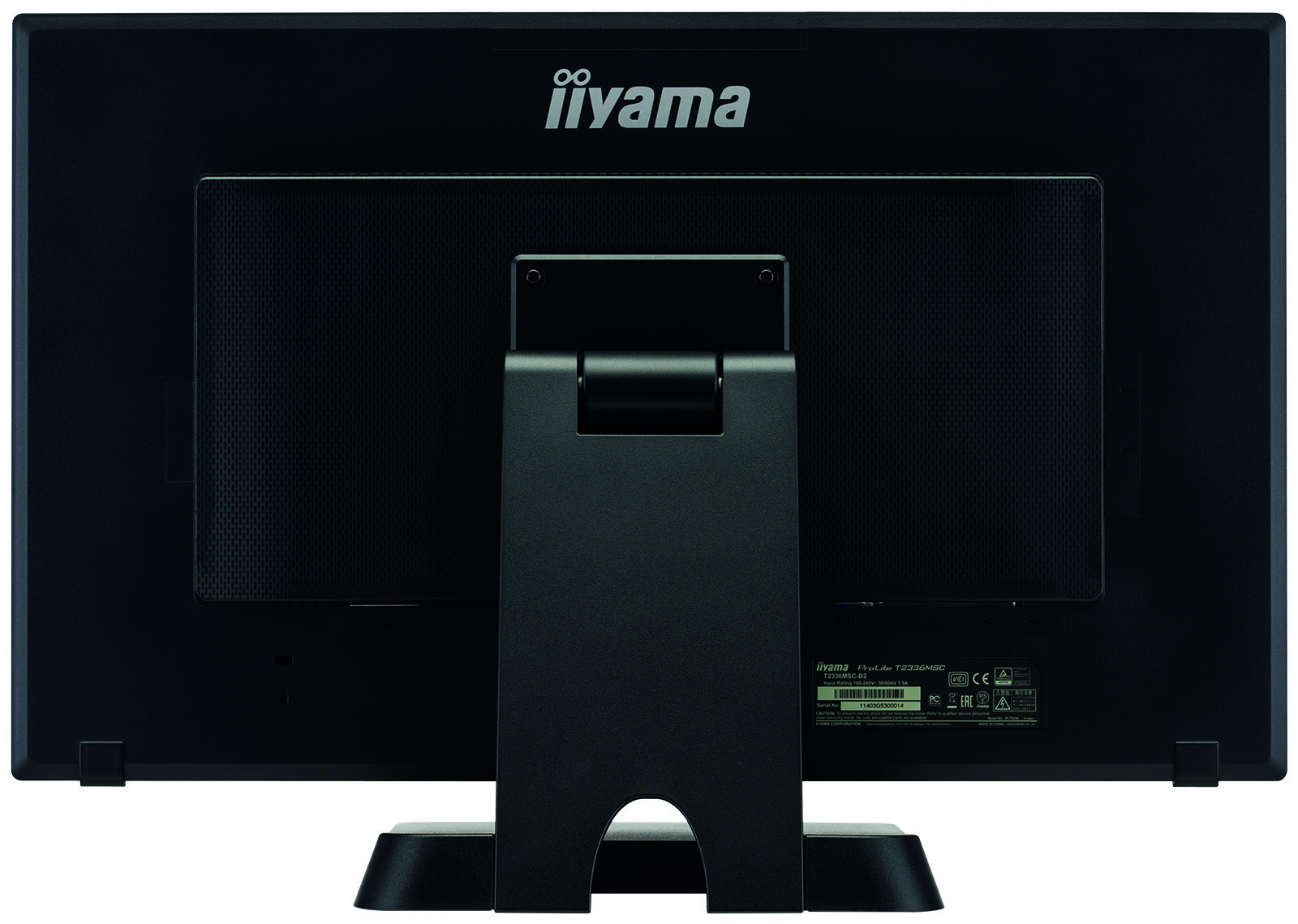  monitor iiyama prolite t2336msc b2 czarny widok na tył
                             