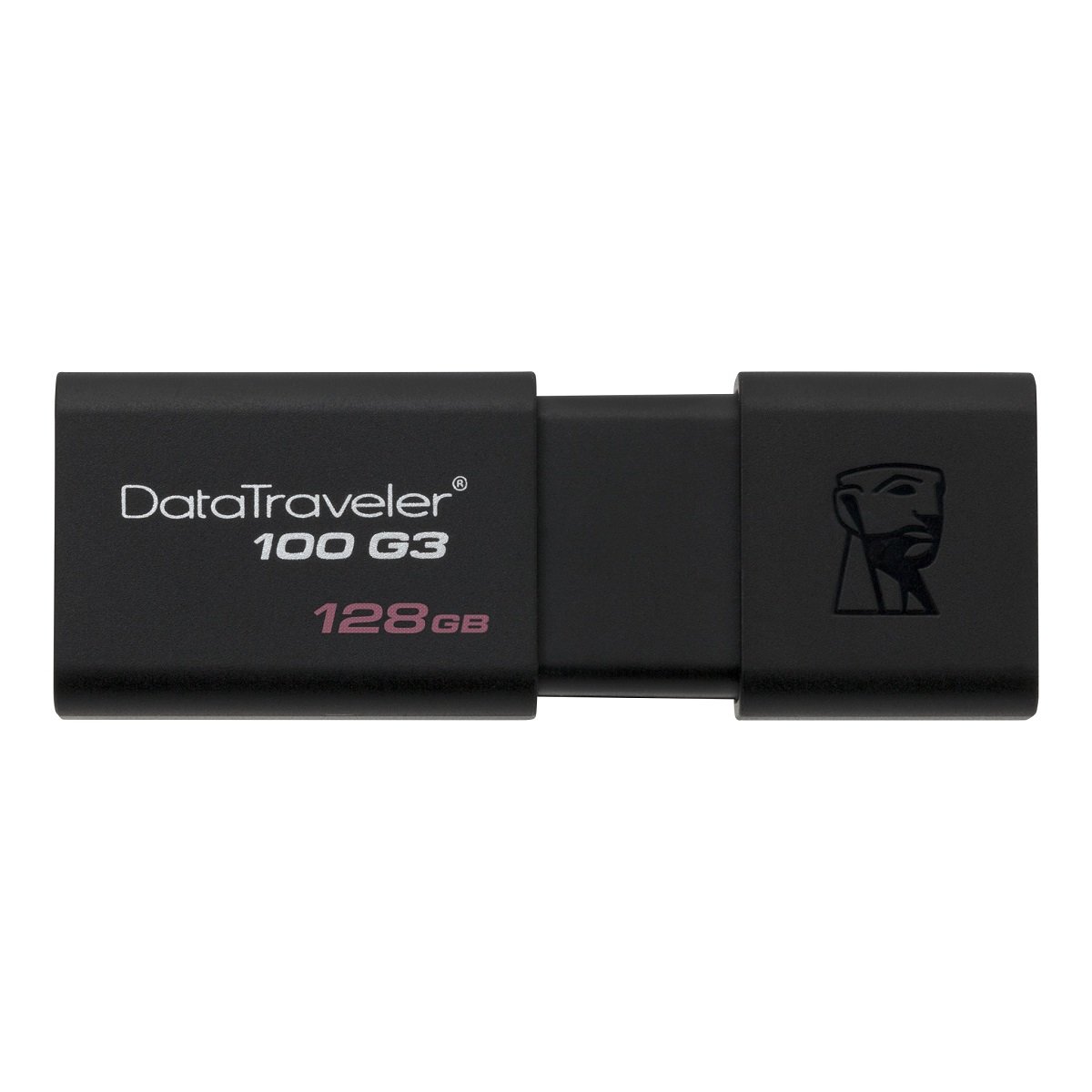 Pendrive Kingston Data Traveler 100 G3 128GB USB 3.0 DT100G3/128GB widok w poziomie