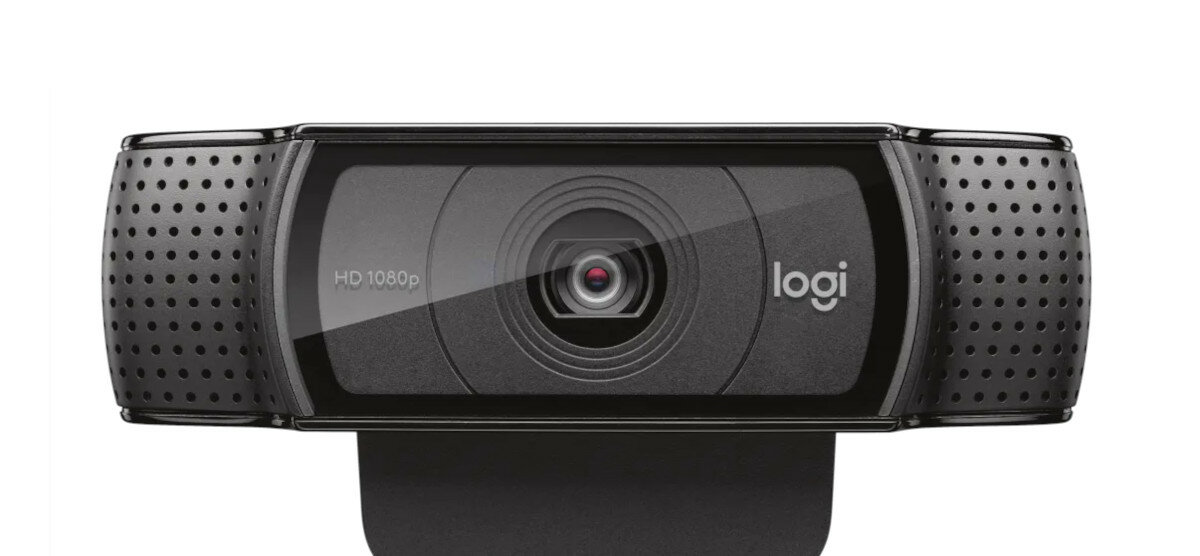 Kamera Logitech C920 HD Pro od frontu na białym tle