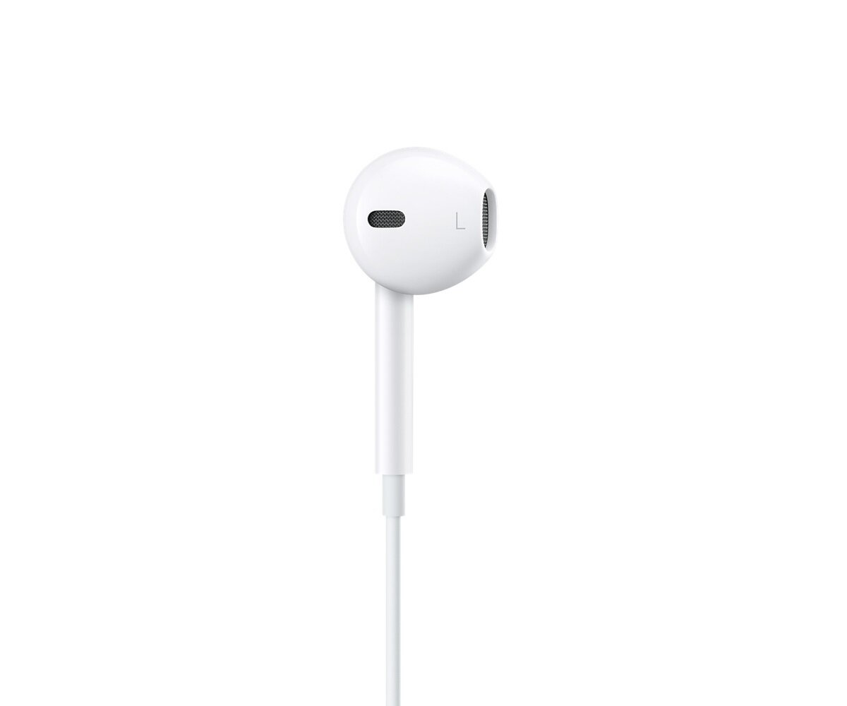 Słuchawki douszne Apple EarPods MMTN2ZM/A widok na słuchawkę od boku