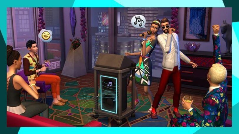 Dodatek do gry Electronic Arts The Sims 4 Miejskie życie na PC pokazana impreza Simów