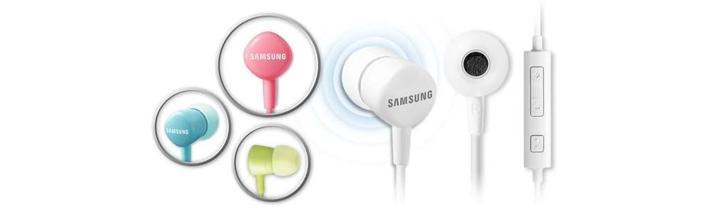 Słuchawki douszne Samsung HS130 EO-HS1303PEGWW różowe zblizenie na dostępne wersje kolorystyczne słuchawek