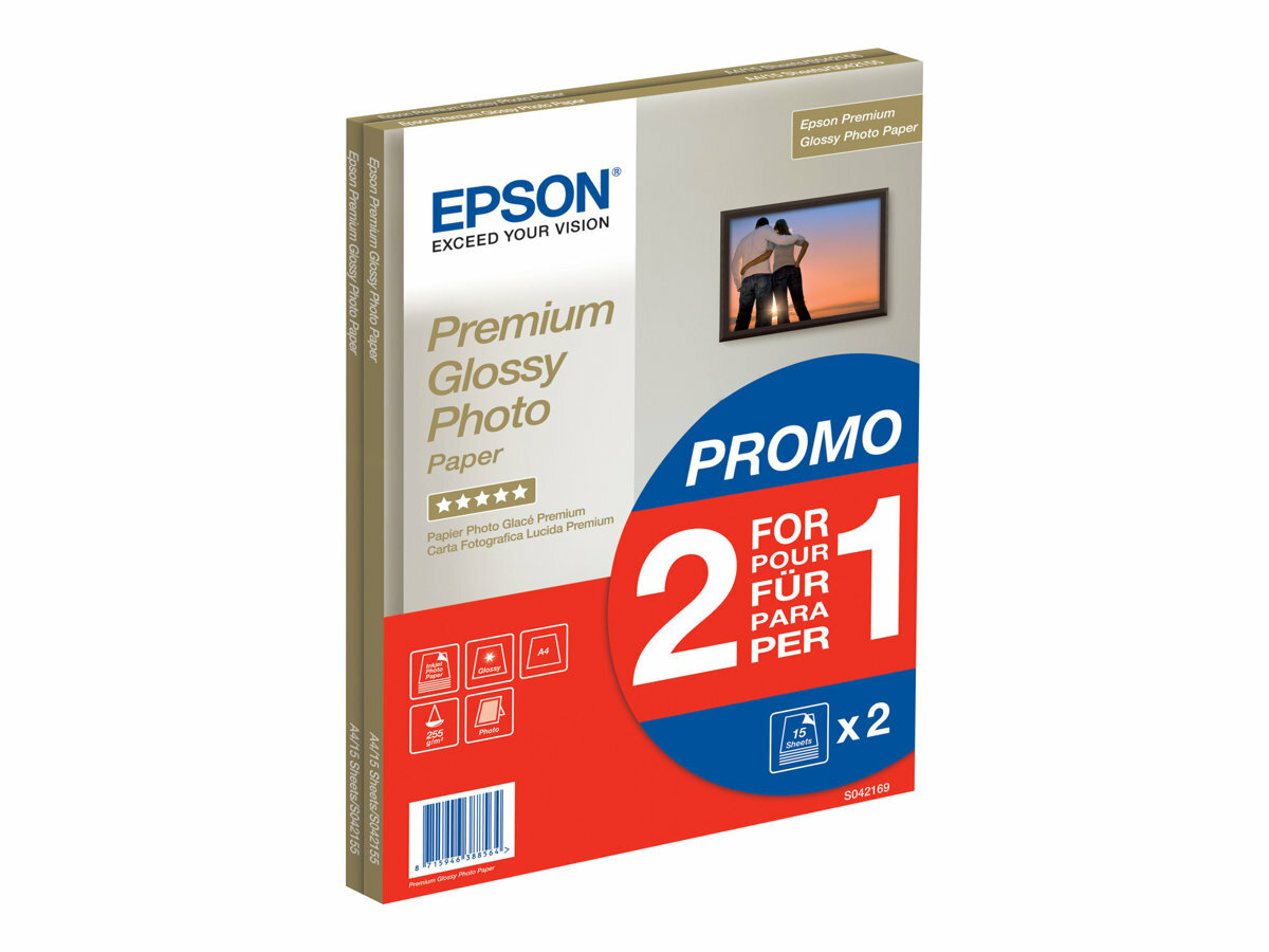 Papier fotograficzny Epson Premium Glossy Photo C13S042169 A4 (2x15 ark.) opakowanie