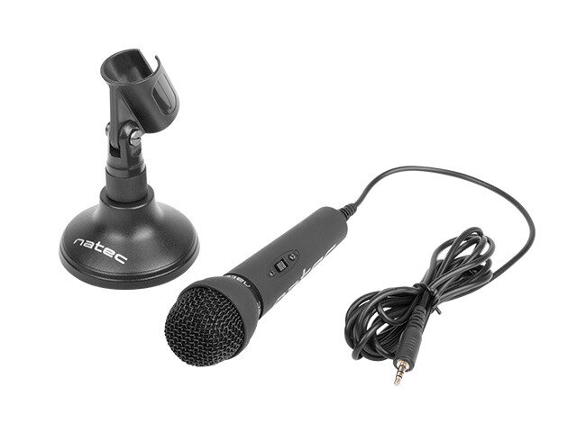 Mikrofon Natec Adder NMI-0776 przewodowy mikrofon i statyw