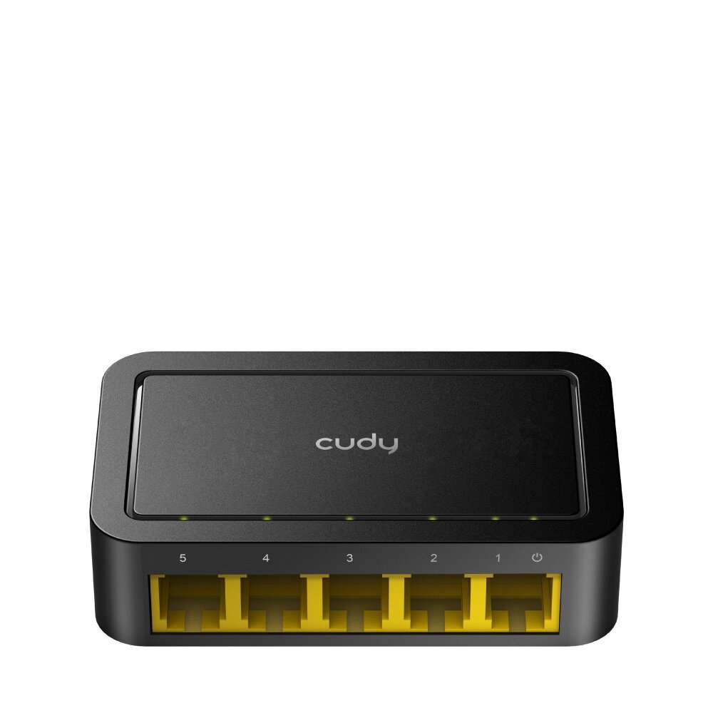 Switch Cudy FS105D 10/100Mbps widok routera od przodu